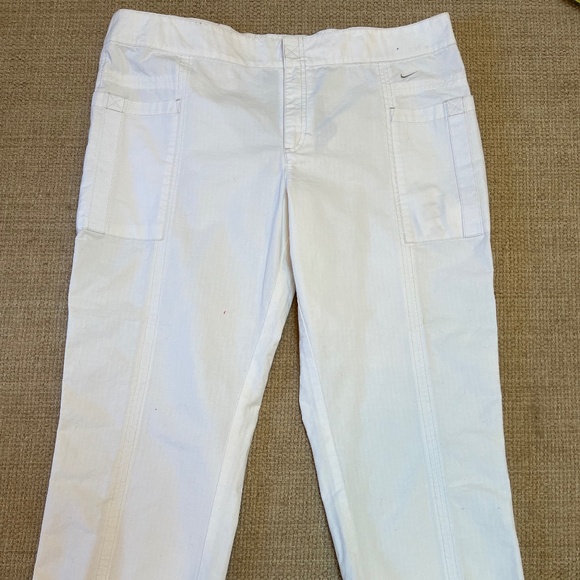 NWT Womens Nike Ripstop White Cargo Pants Size XL Active Sporty - Picture 1 of 7